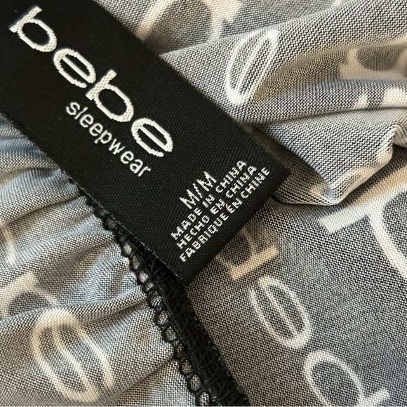 NWT Bebe Black and Pink Sleepwear Dress M - Picture 6 of 12